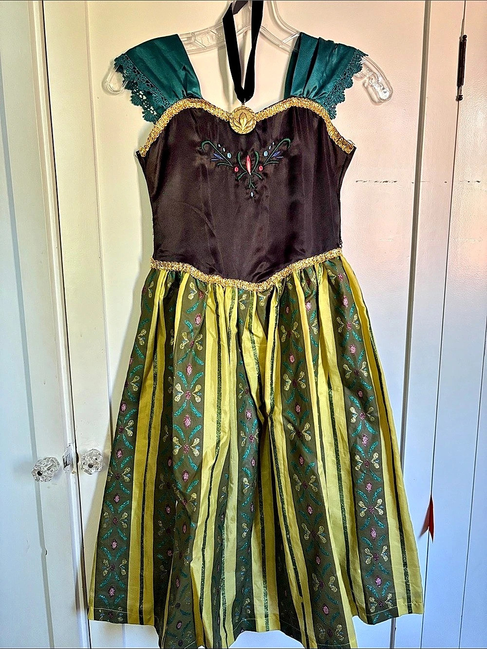 Frozen Princess Anna Coronation Costume Dress